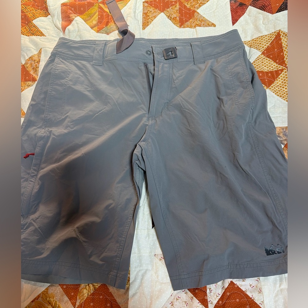 REI Men's Slate Gray Outdoor Hybrid Shorts